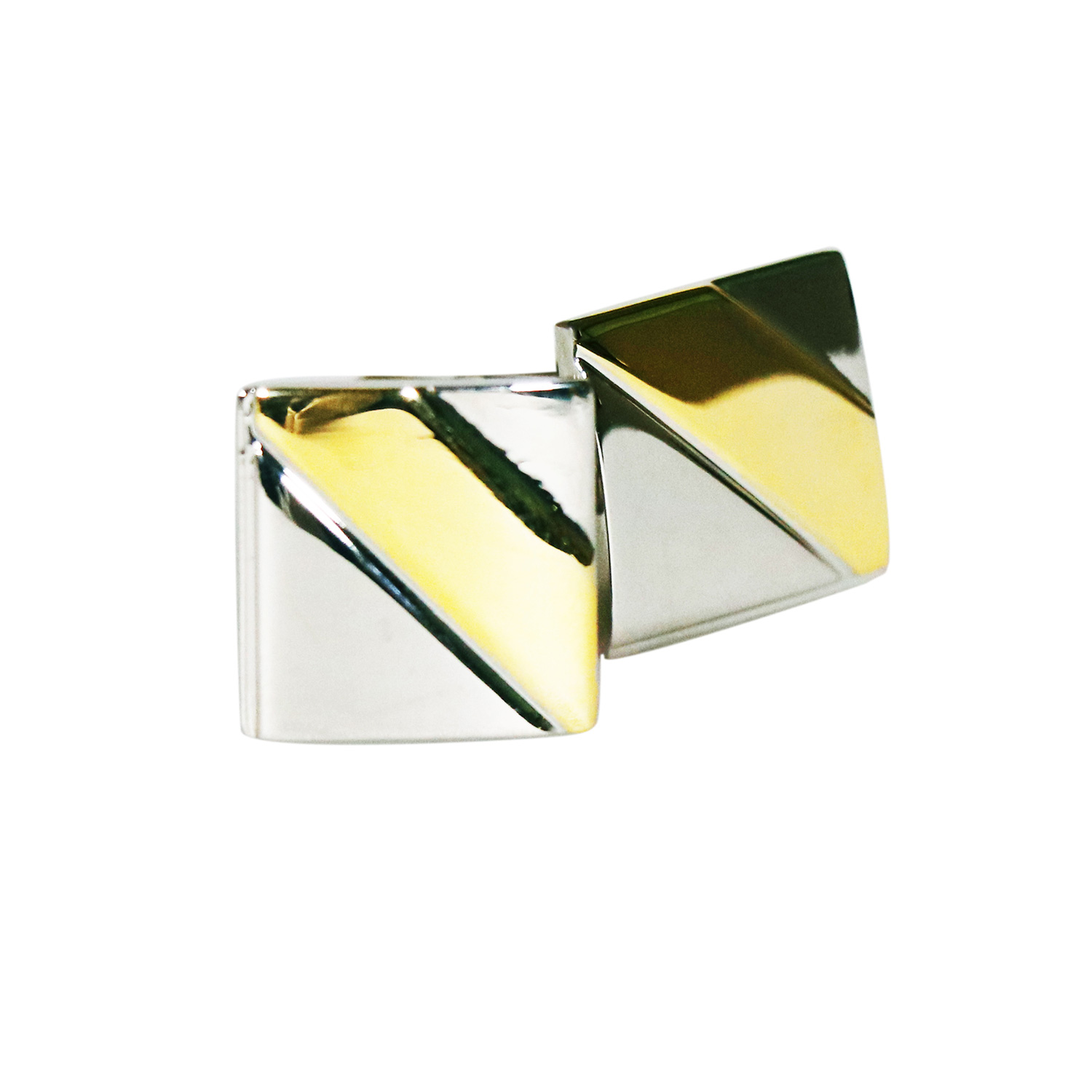 Fellini Gold Diagonal Cufflinks