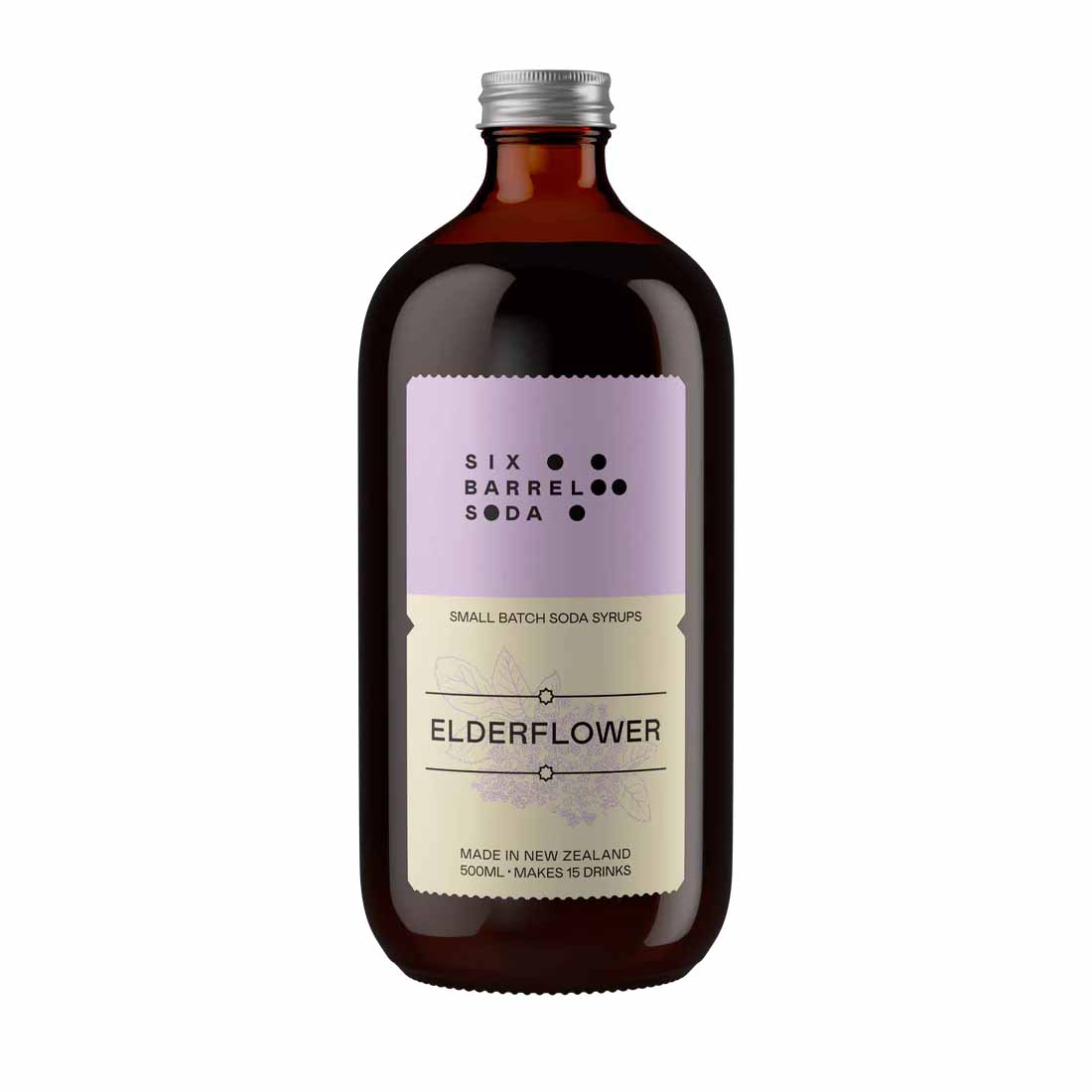 Six Barrel Soda Elderflower Syrup 500ml