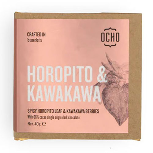 OCHO Horopito and Kawakawa Chocolate 40g