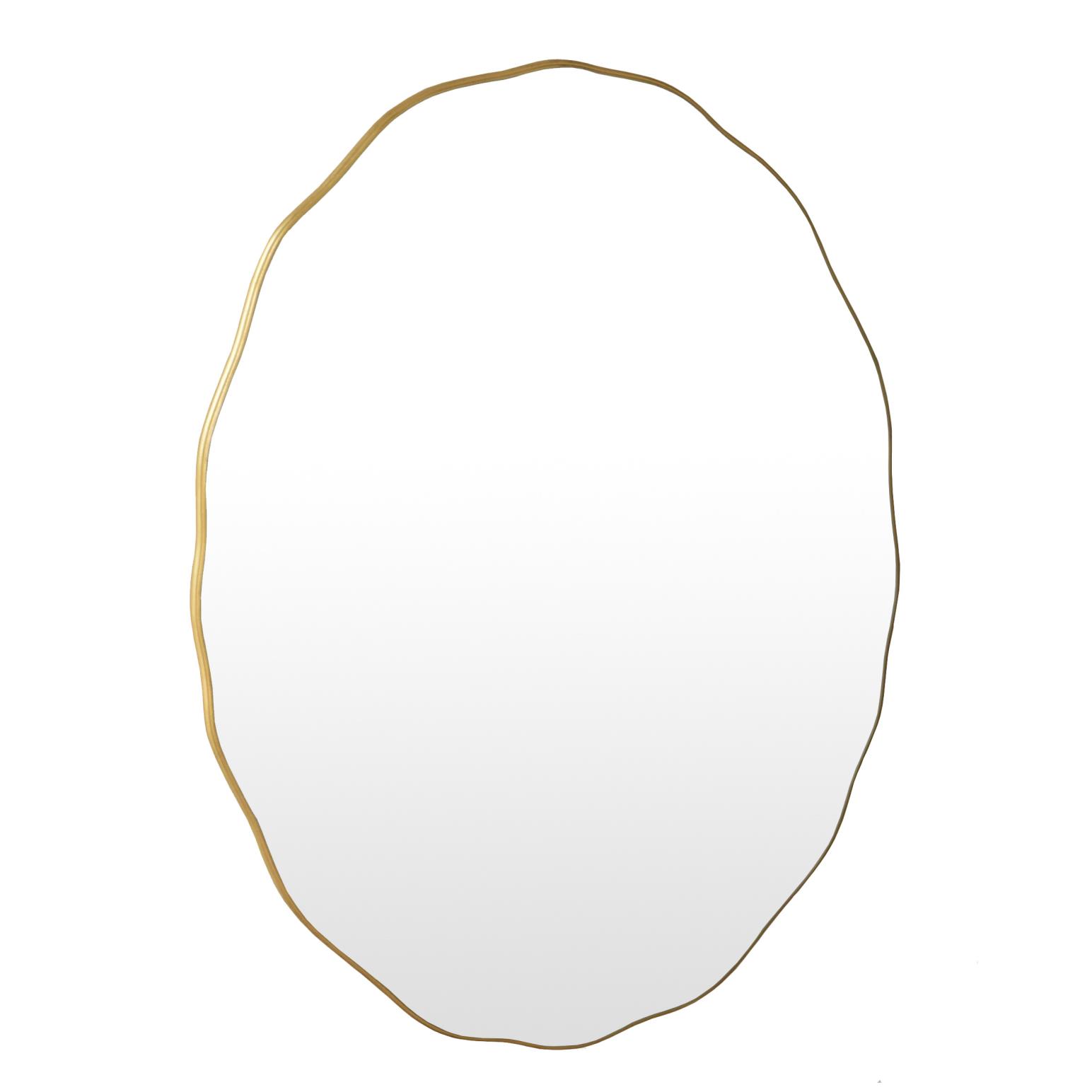 French Country Wave Oval Mirror Large