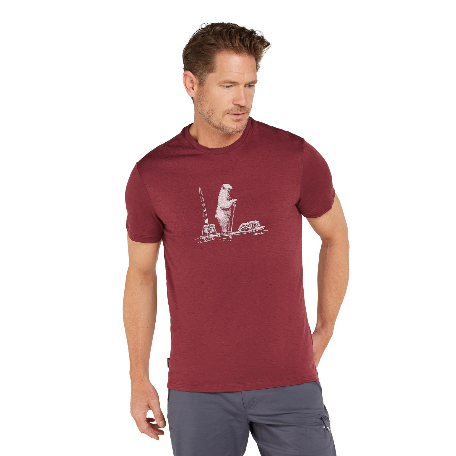 Icebreaker M Merino 150 Tech Lite SS Tee Polar Paddle