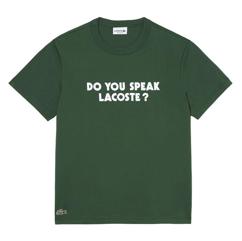 Lacoste Do You Speak Reg Fit T-Shirt