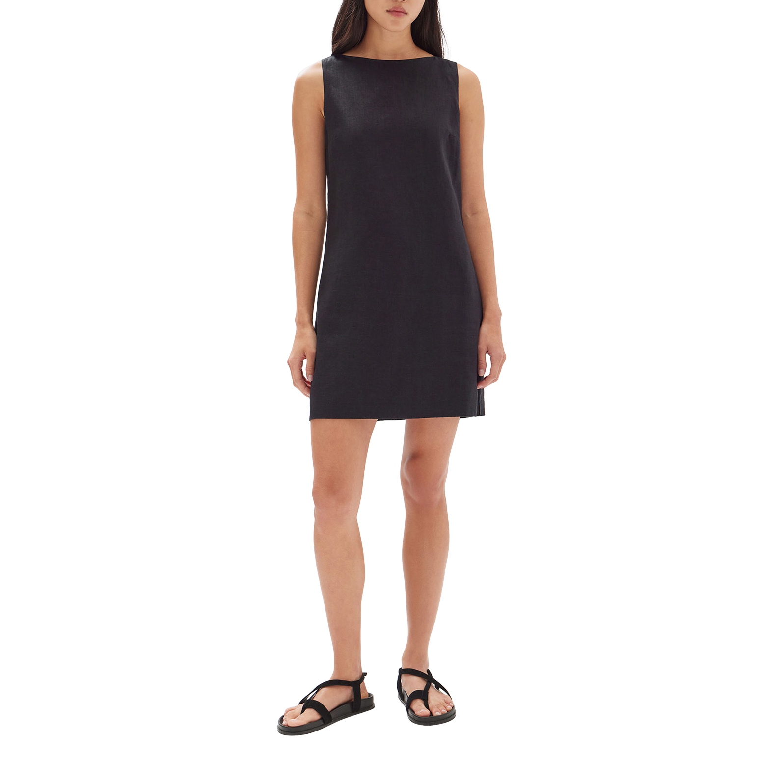 Assembly Label Nadine Linen Mini Dress Black