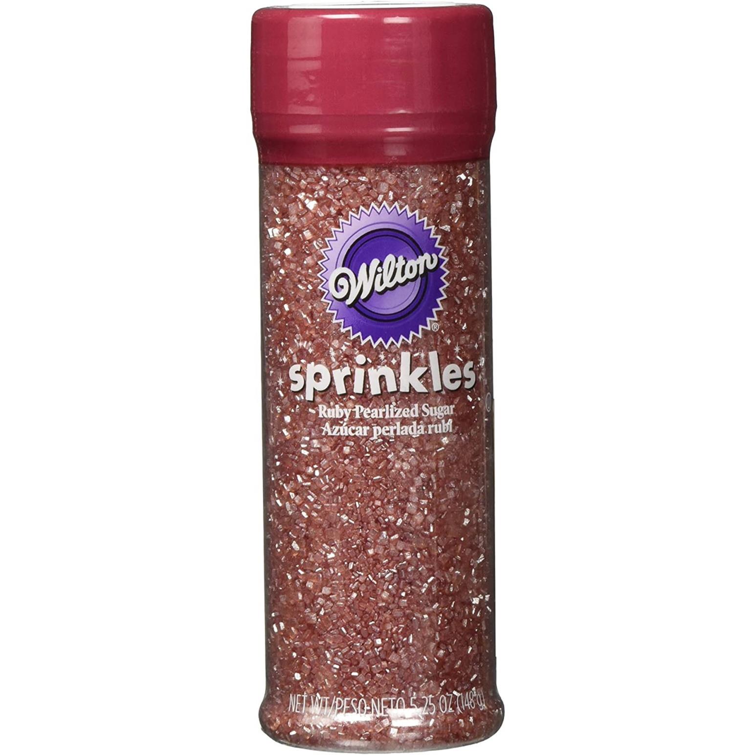 Wilton Pearlized Sugar Sprinkles- Ruby