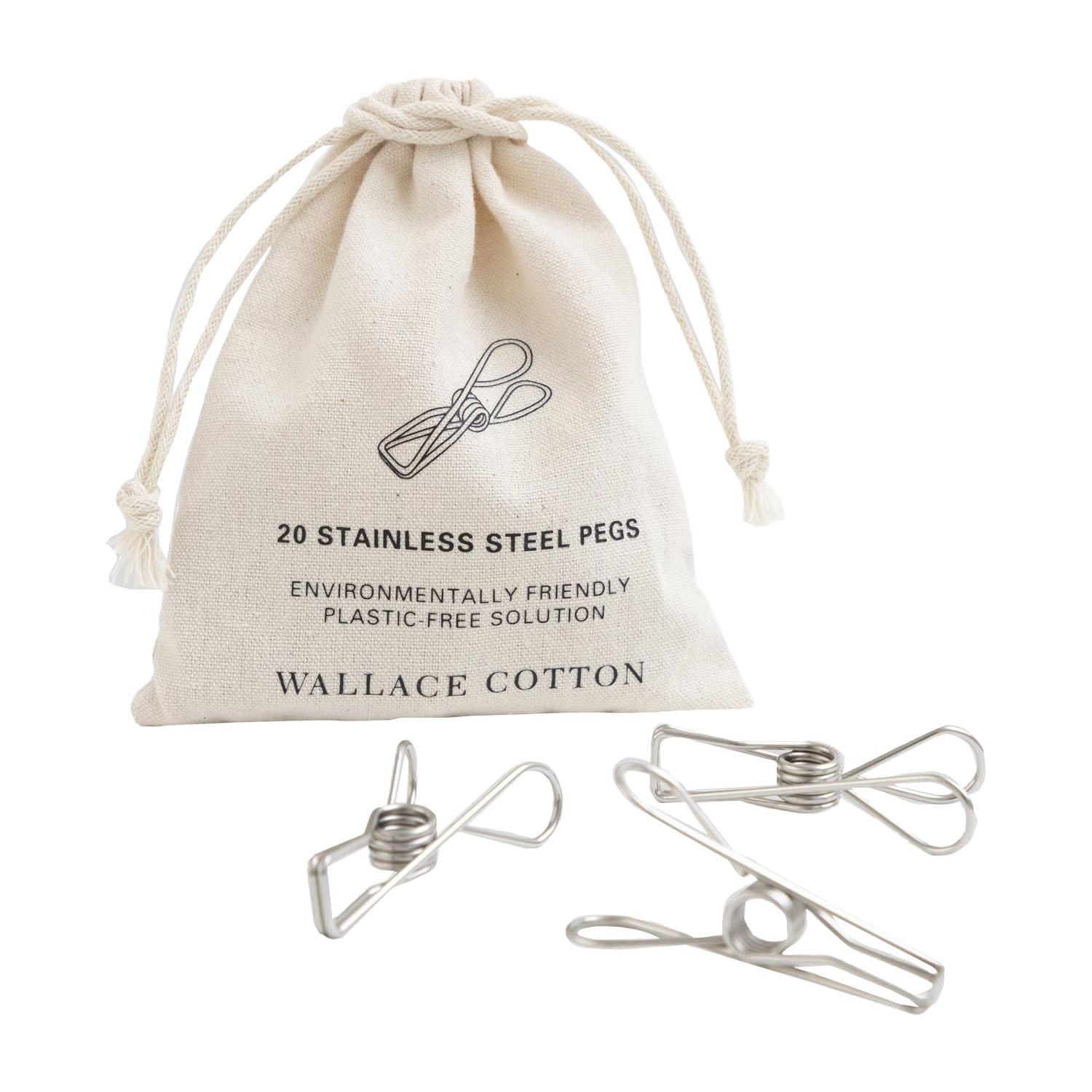 Wallace Cotton Clothing Peg Set 20Pce