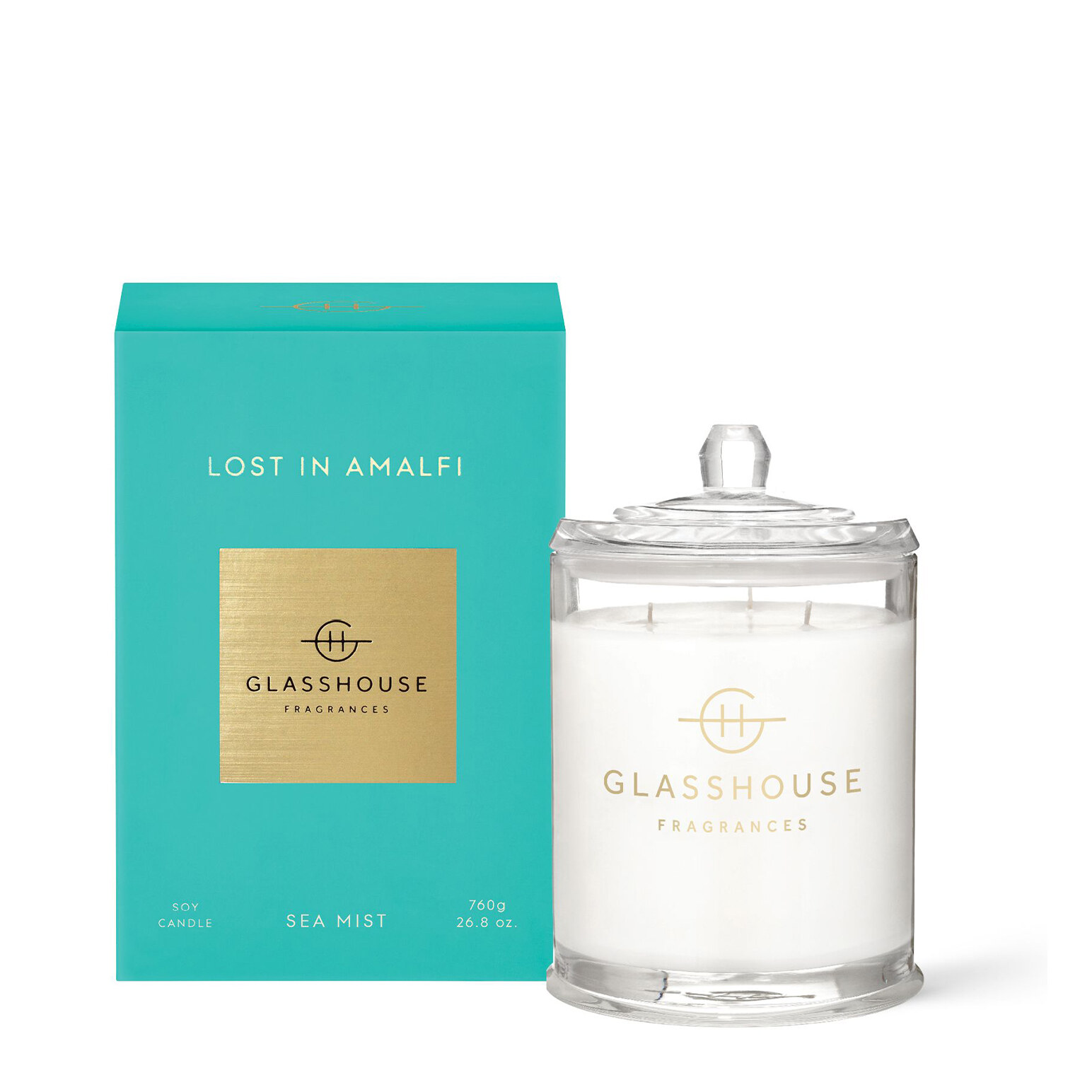 Glasshouse Fragrances Lost In Amalfi Soy Candle 760g