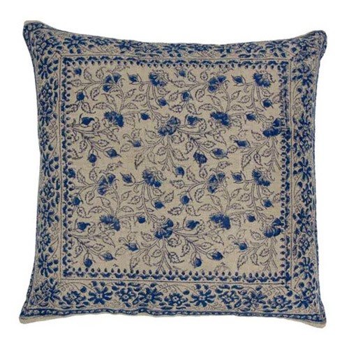 French Country Sofia Floral Azure Cushion Cover