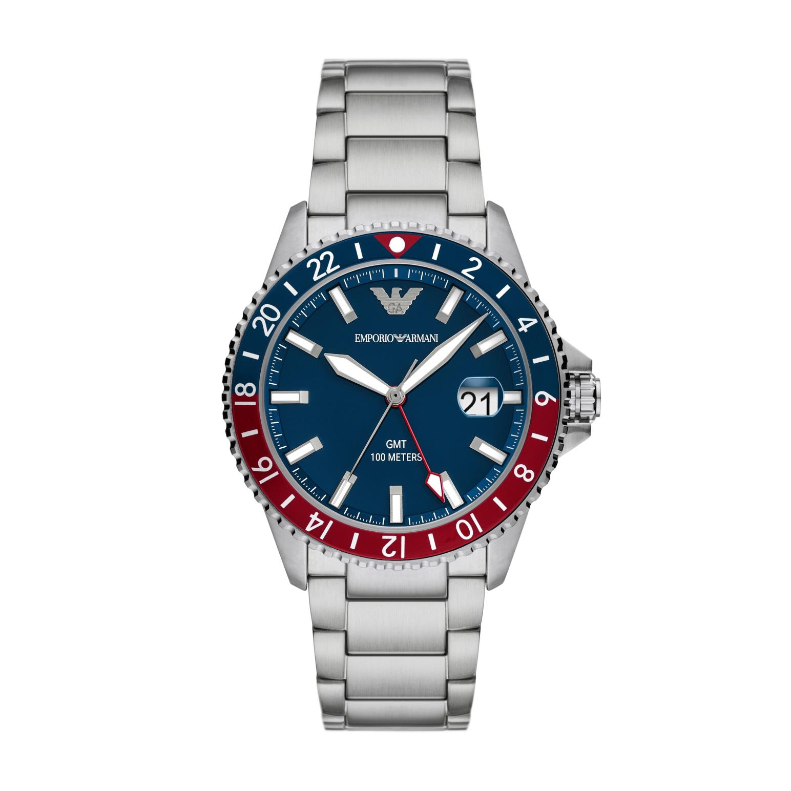 Emporio Armani Diver Silver Watch AR11590