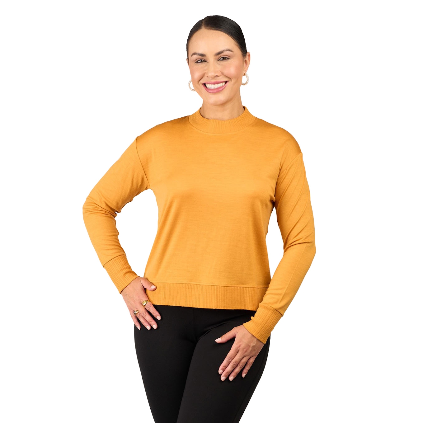 B Merino Rib Band Jumper