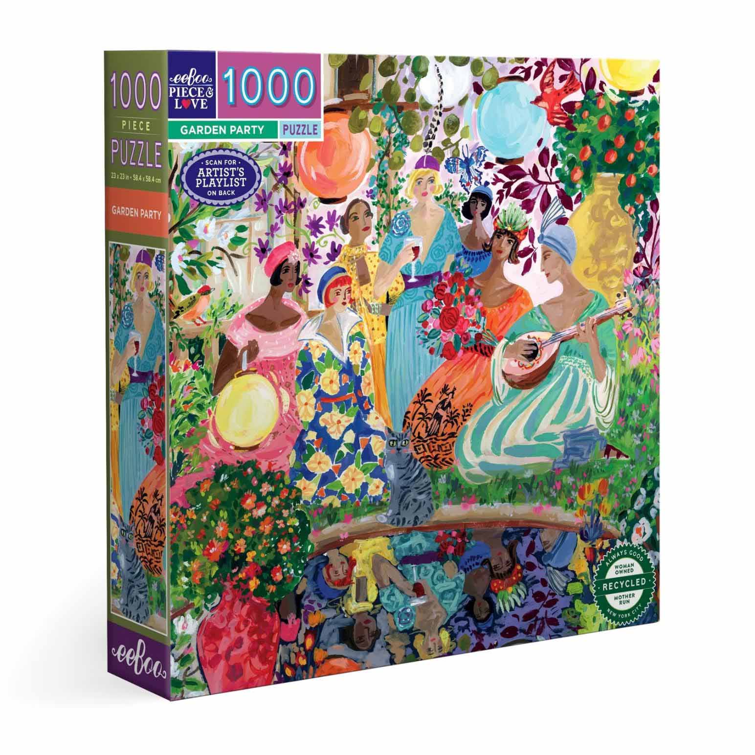 Eeboo Garden Party 1000 Piece Puzzle