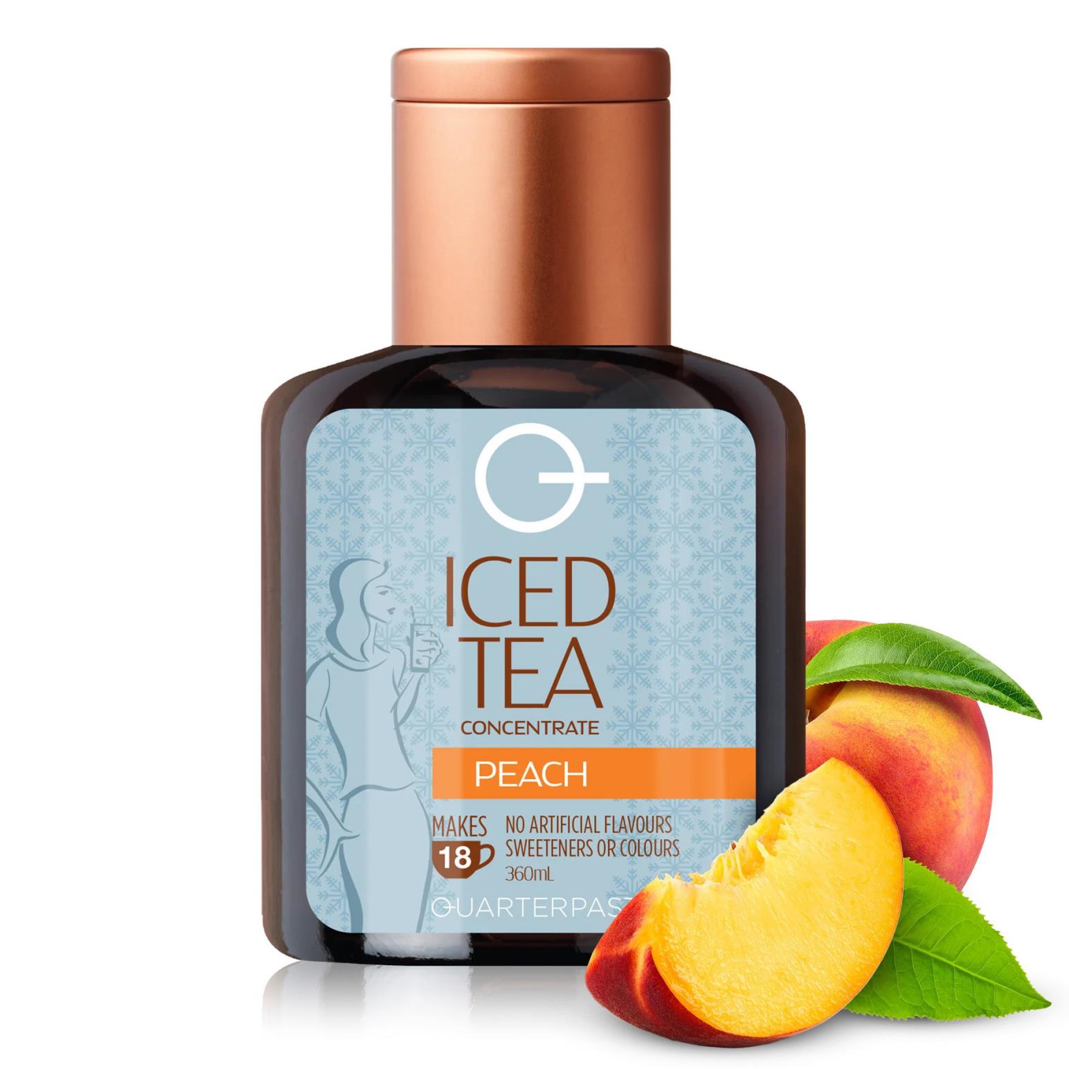 QuarterPast Iced Tea Peach Concentrate 360ml