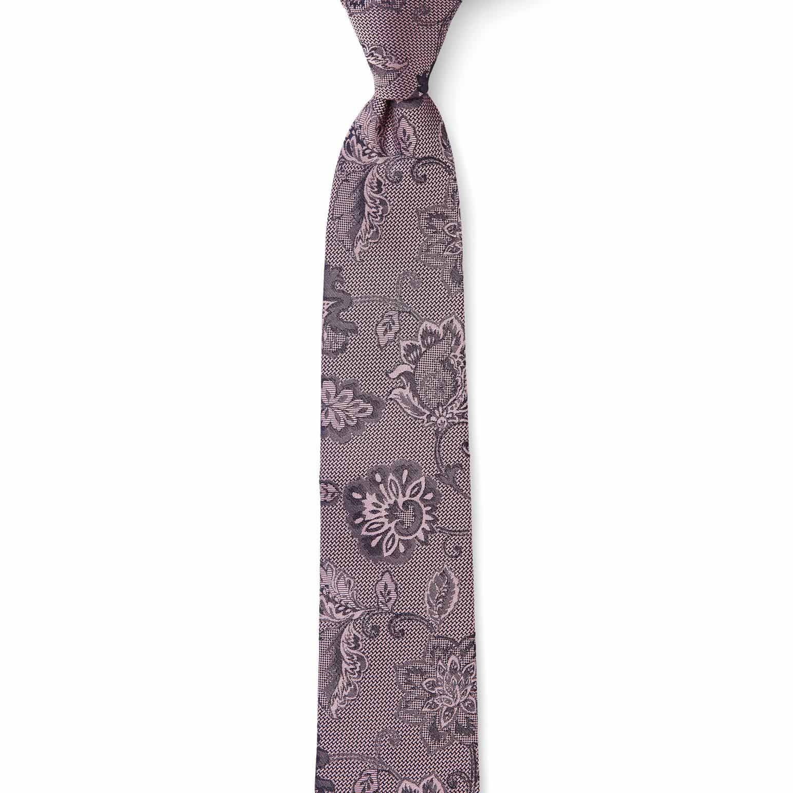 Uberstone Matte Floral 6cm Tie