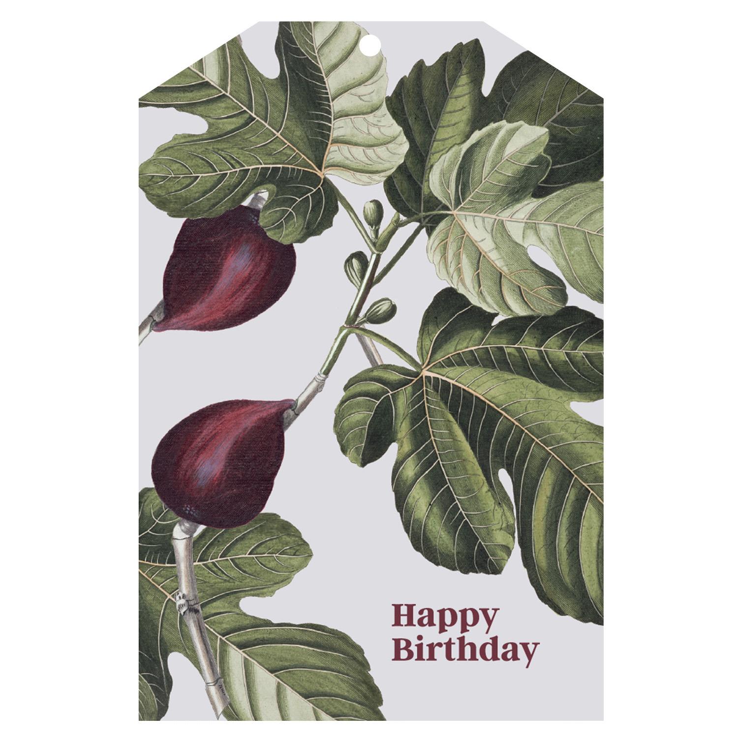 Father Rabbit Fig Happy Birthday Gift Tag