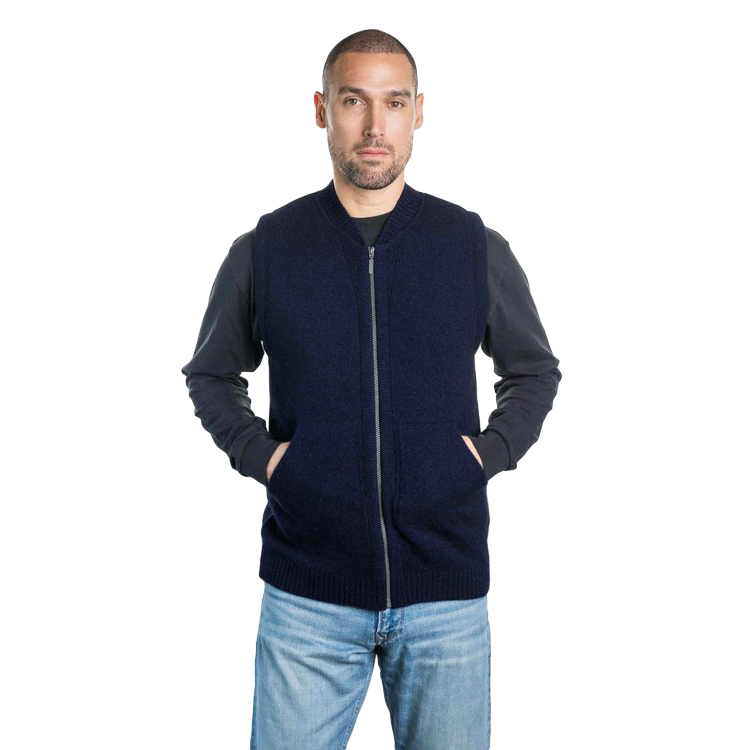 Koru Crew Neck Zip Vest