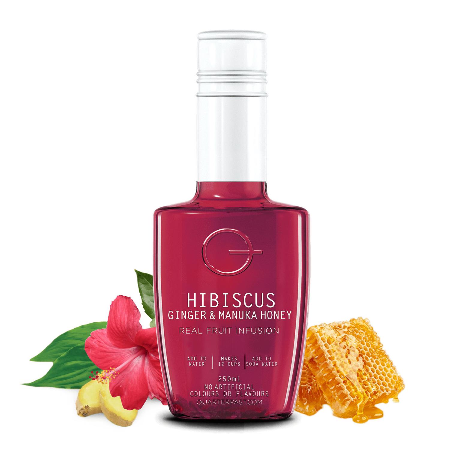 QuarterPast Hibiscus Ginger & Manuka - 250ml