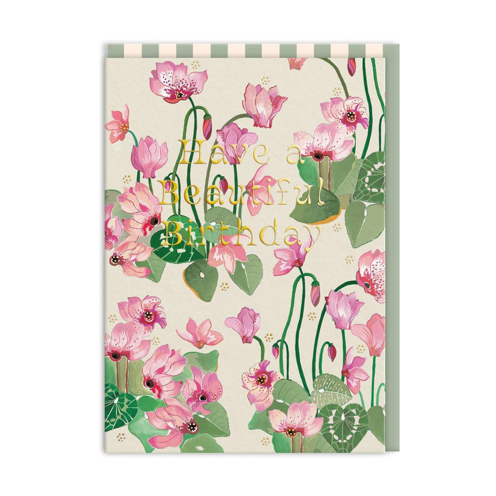 Cath Kidston Birthday Cyclamen Card