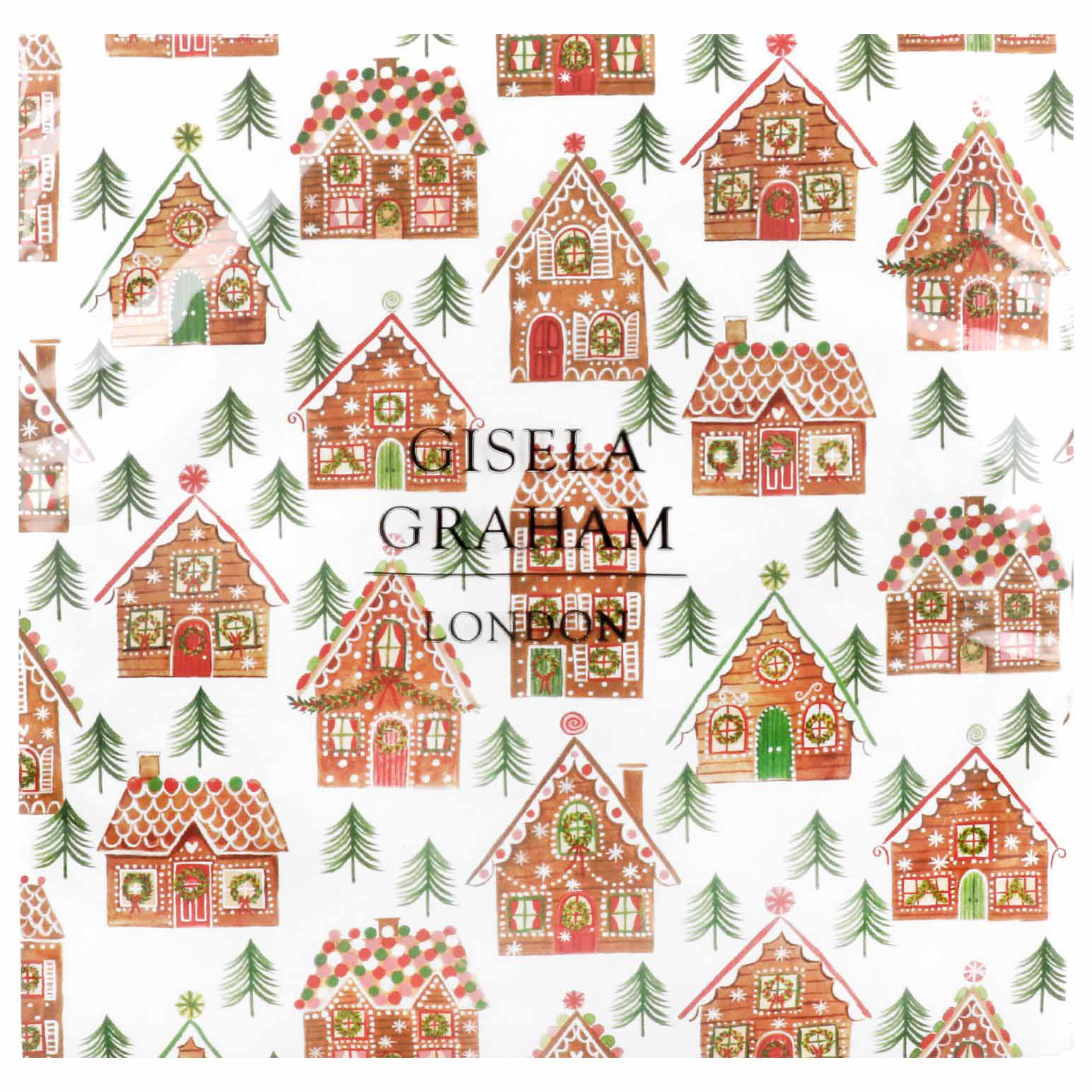 Gisela Graham Gingerbread House Paper Napkins, Pack/20