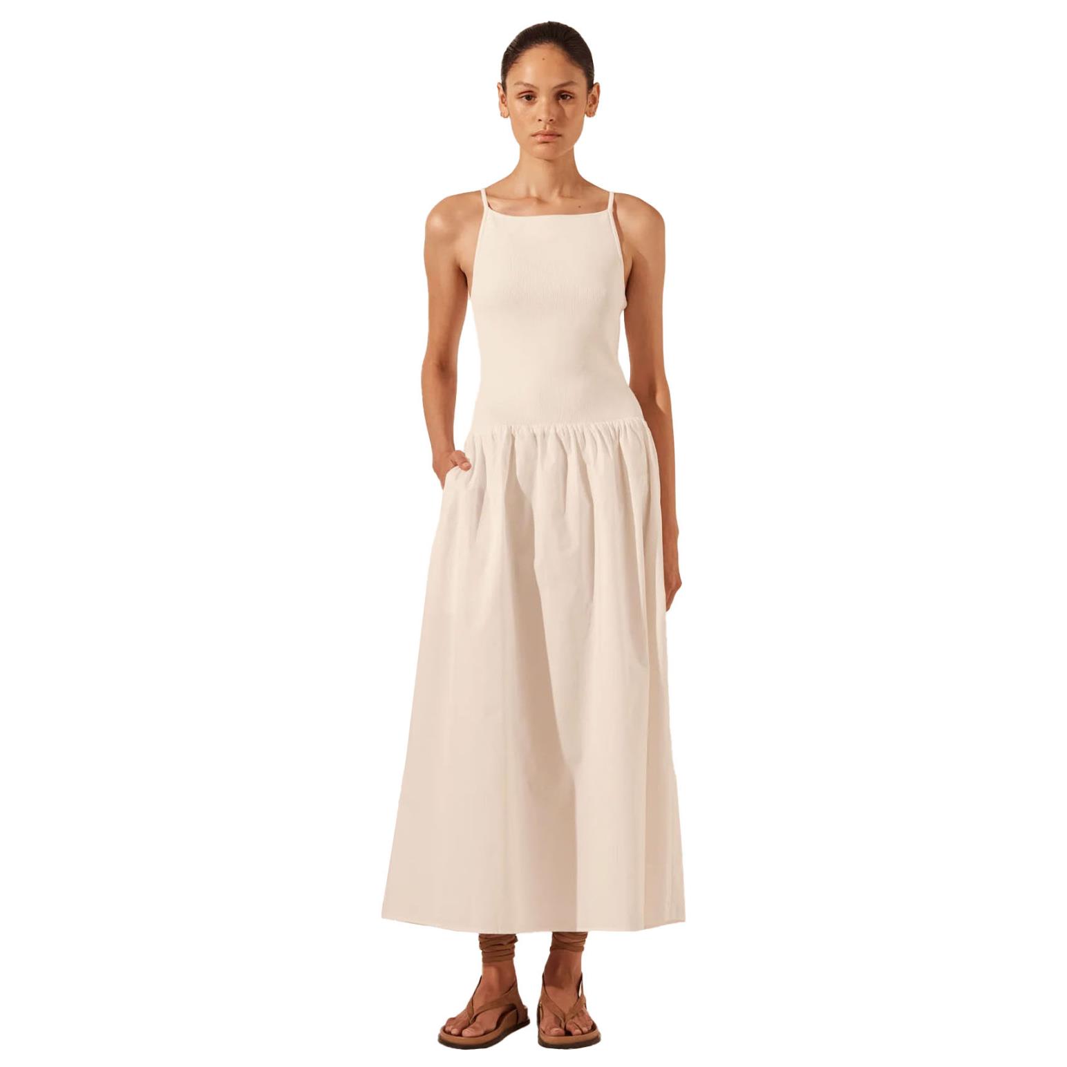 Shona Joy Aliah High Neck Midi Dress