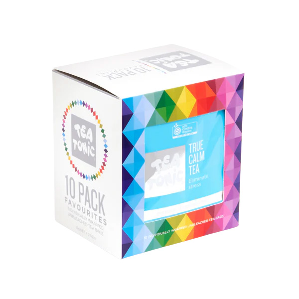 Tea Tonic 10 Teabag Box - Colourful