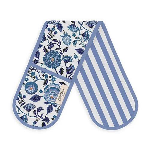 Cath Kidston Strawberry Garden Blue Double Oven Glove