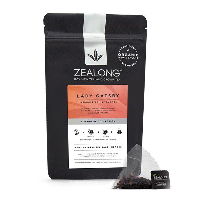 Zealong Lady Gatsby Tea Bags - Rose & Manuka 35g