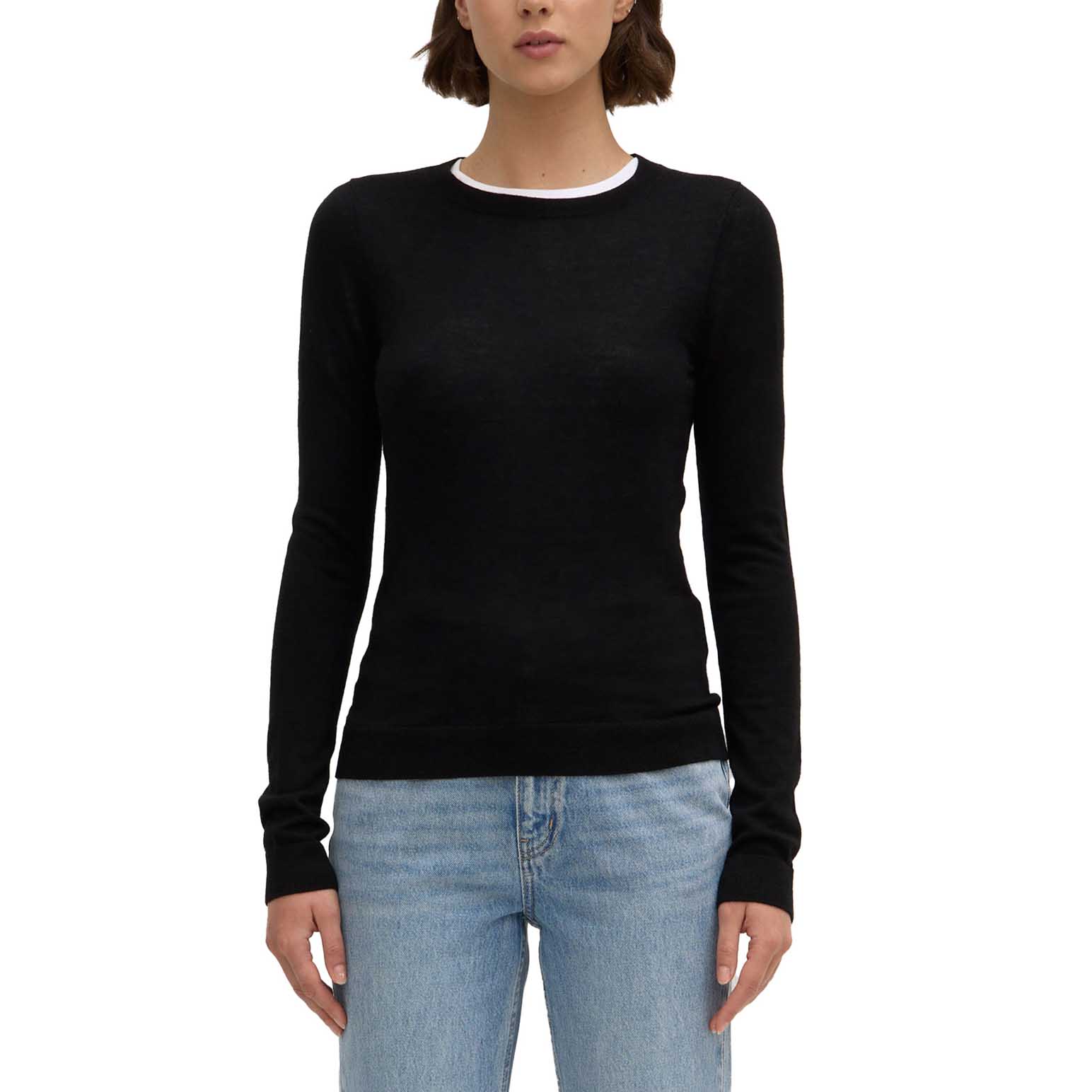 Assembly Label Miranda Wool Knit Top Black