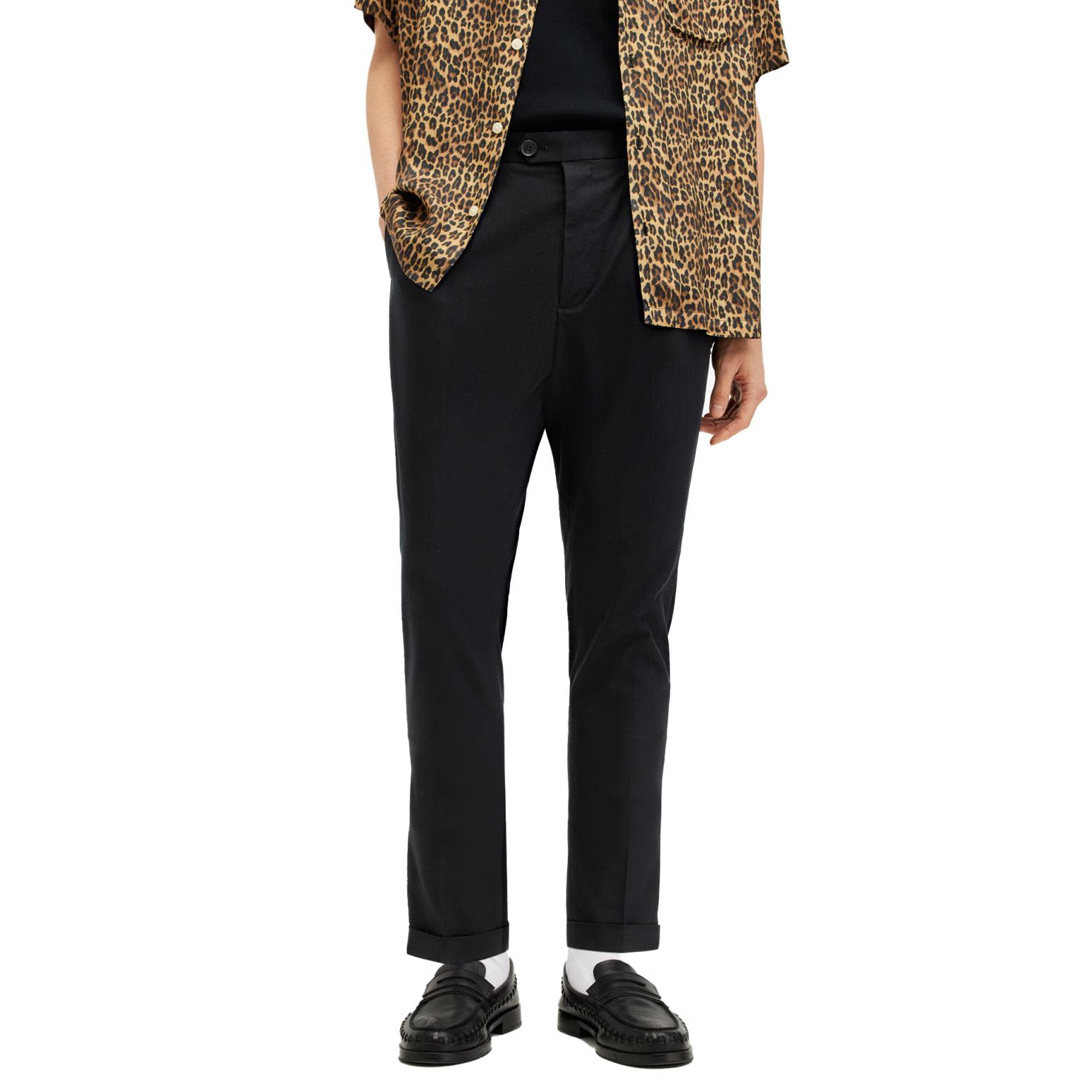 AllSaints Tallis Slim Fit Cropped Tapered Trousers