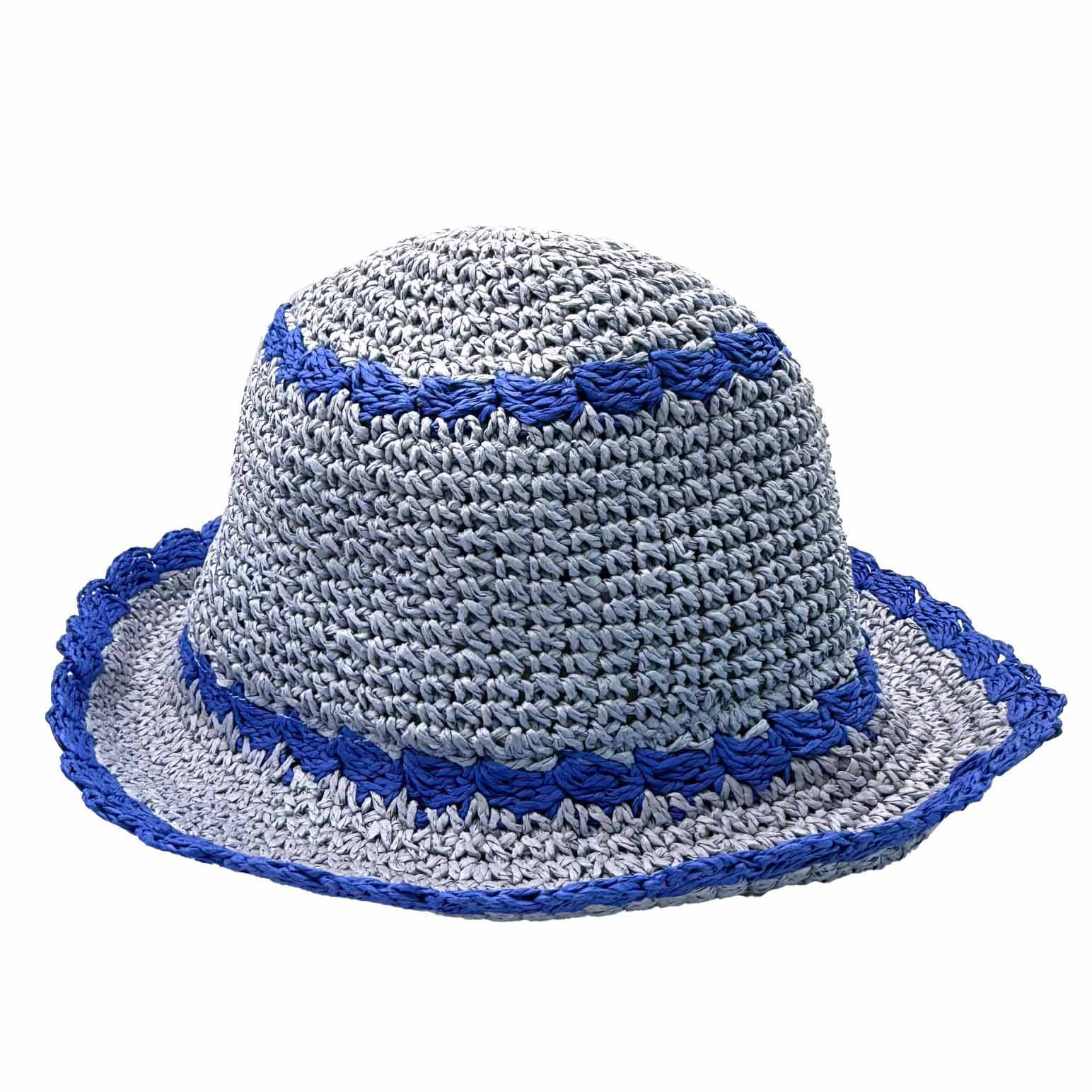 Headstart Crocheted Hat Contrast Trim