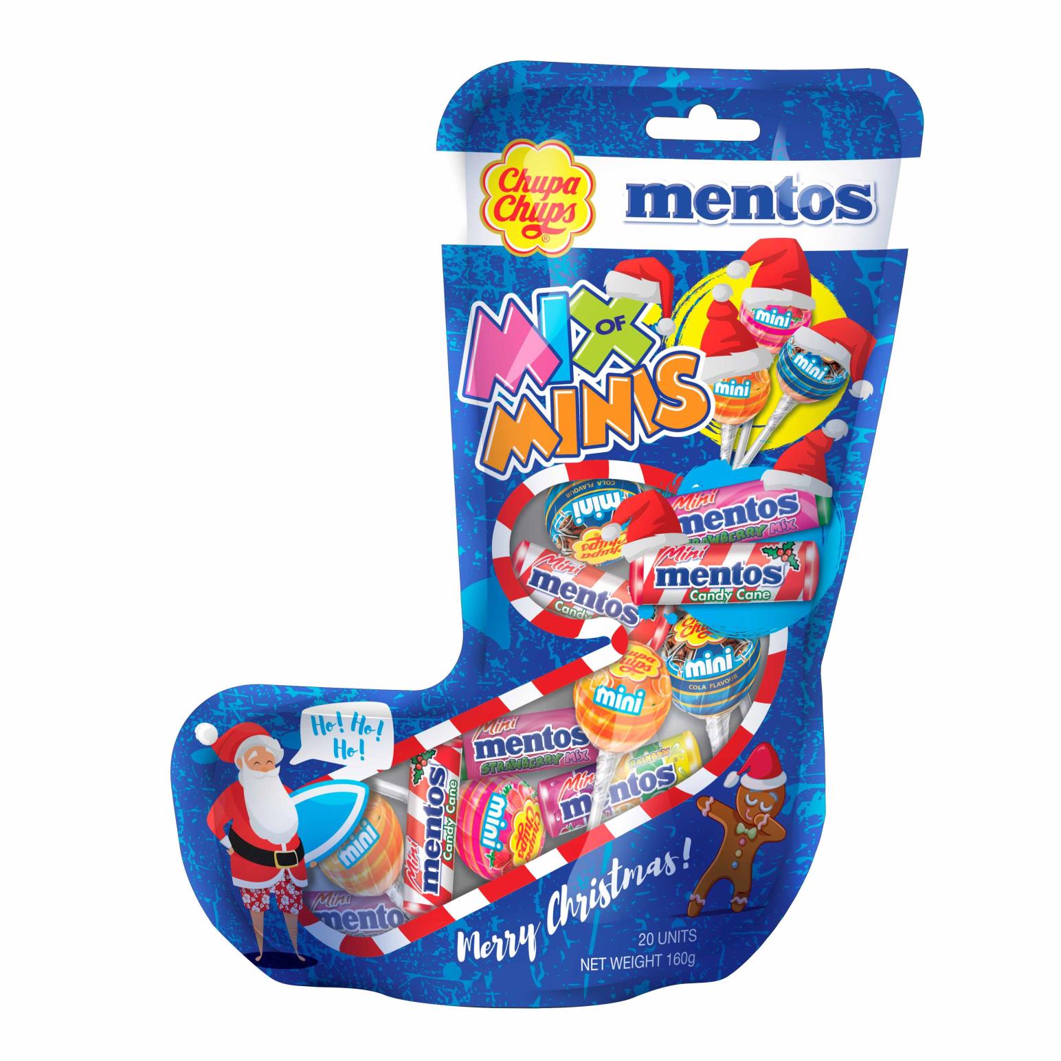 Chupa Chups & Mentos Christmas Stocking 160g