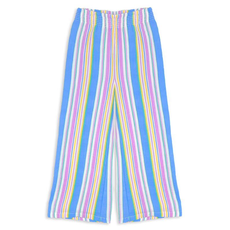 Milky Crinkle Stripe Culotte