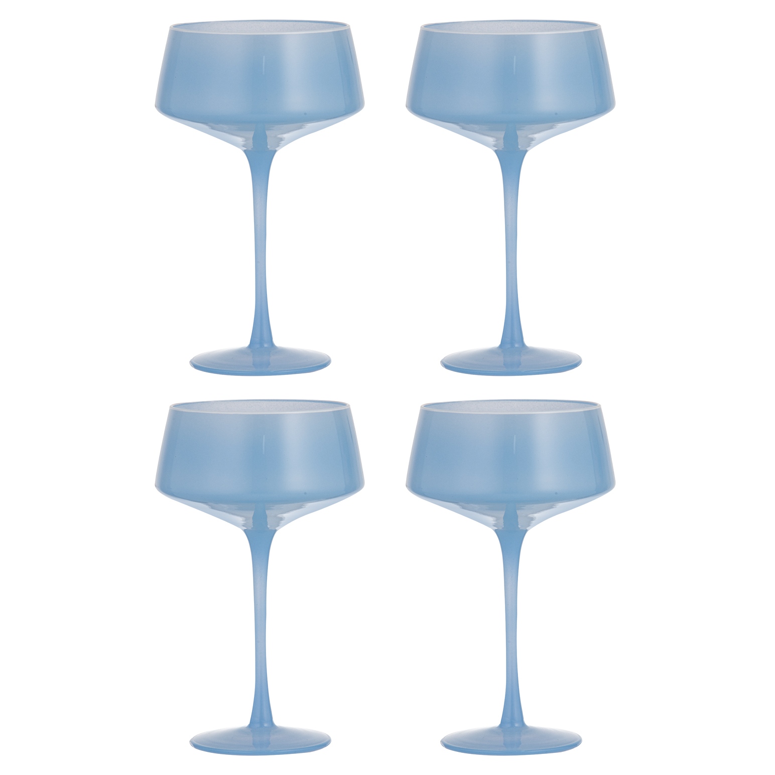 Ladelle Chelsea Sky Coupe Glass Set Of 4