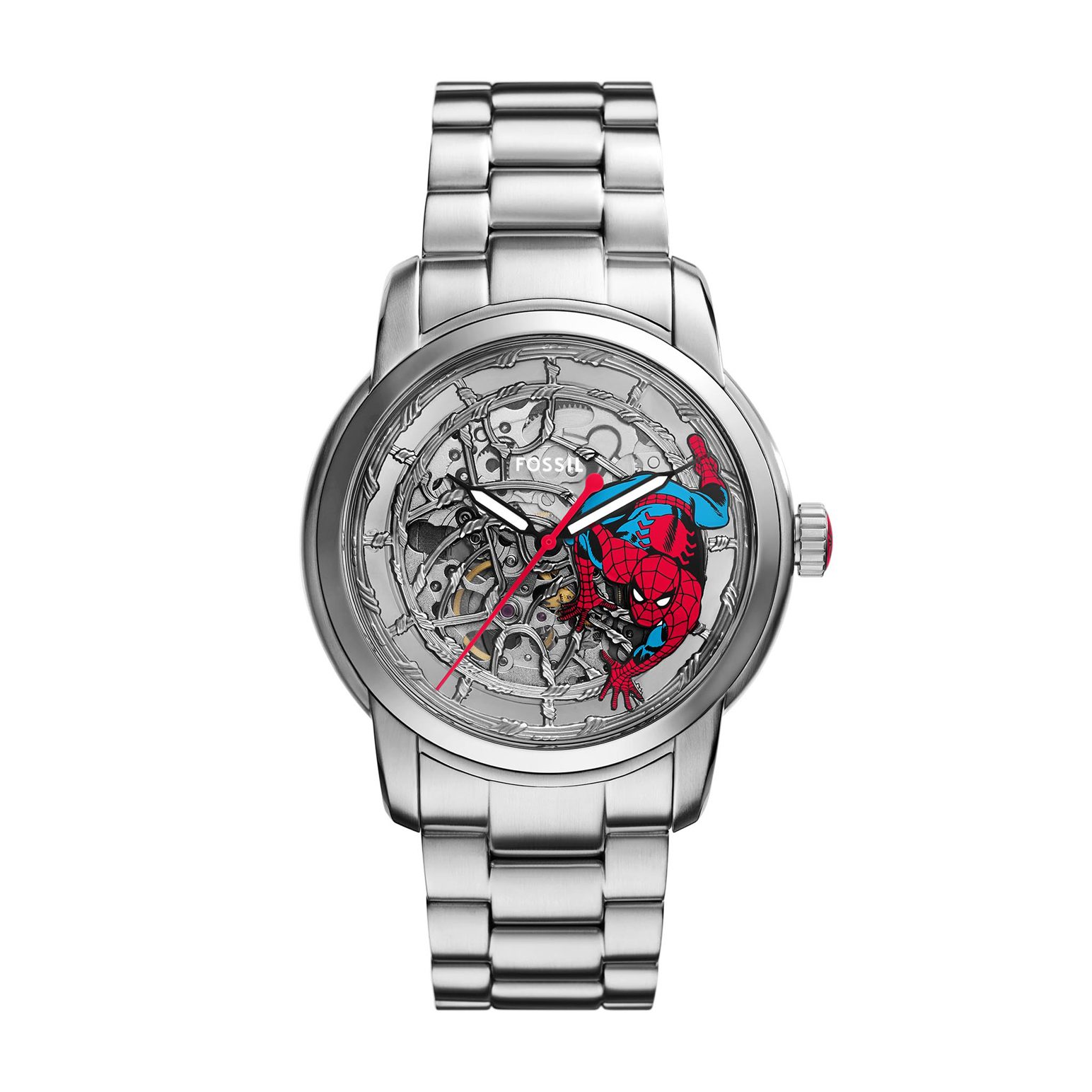 Marvel x Fossil Spider-Man Limited Edition Automatic Stainless Steel Watch