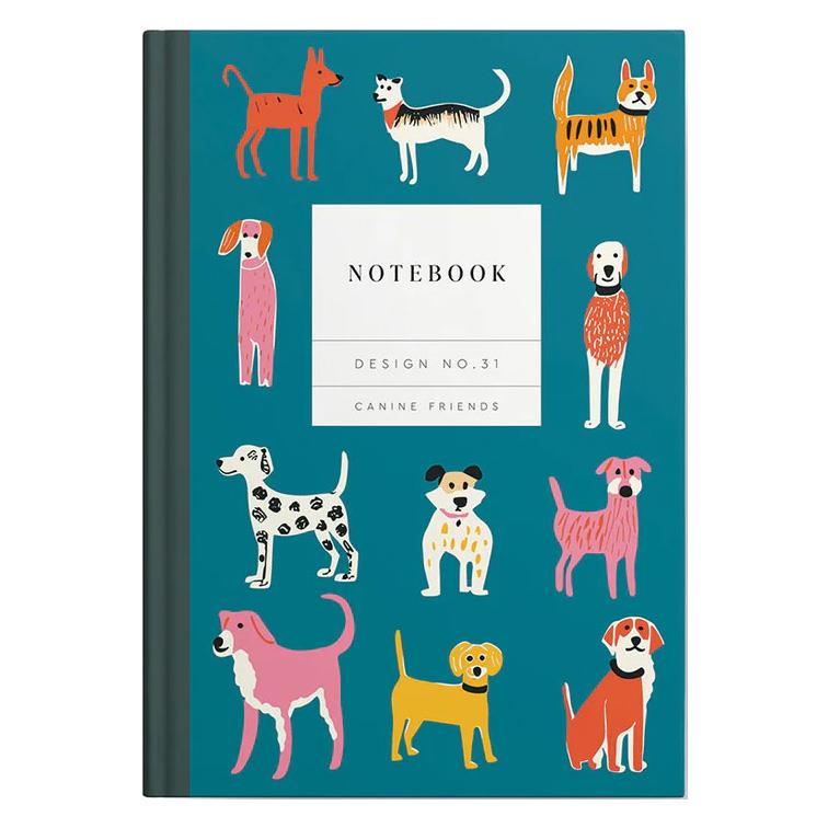 Kaleido Canine Friends A5 Hardback Notebook