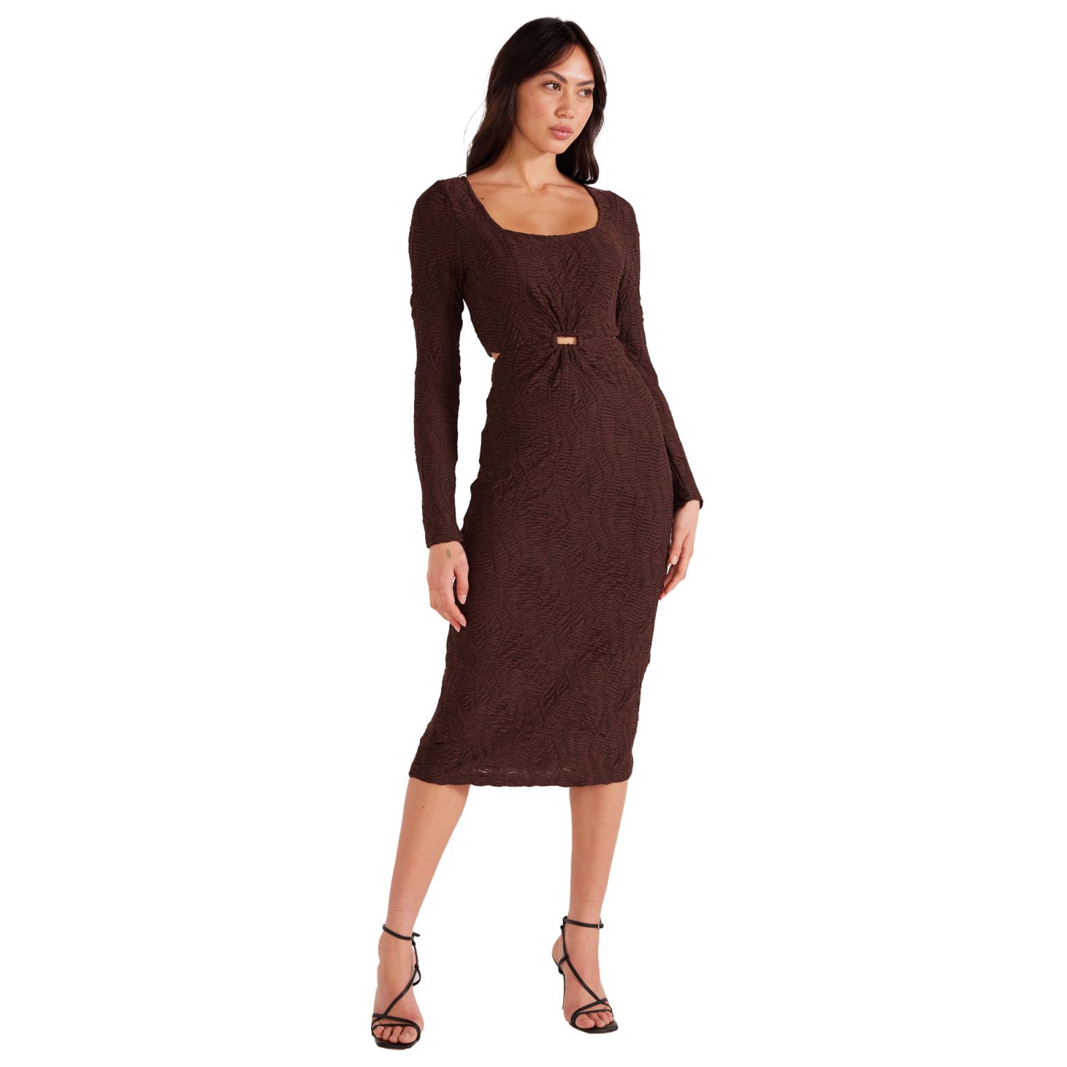 MINKPINK Elise Mesh Midi Dress