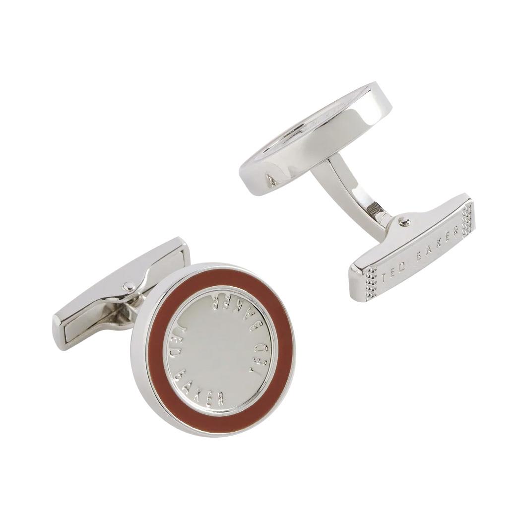 Ted Baker Raylan Round Branded Cufflinks