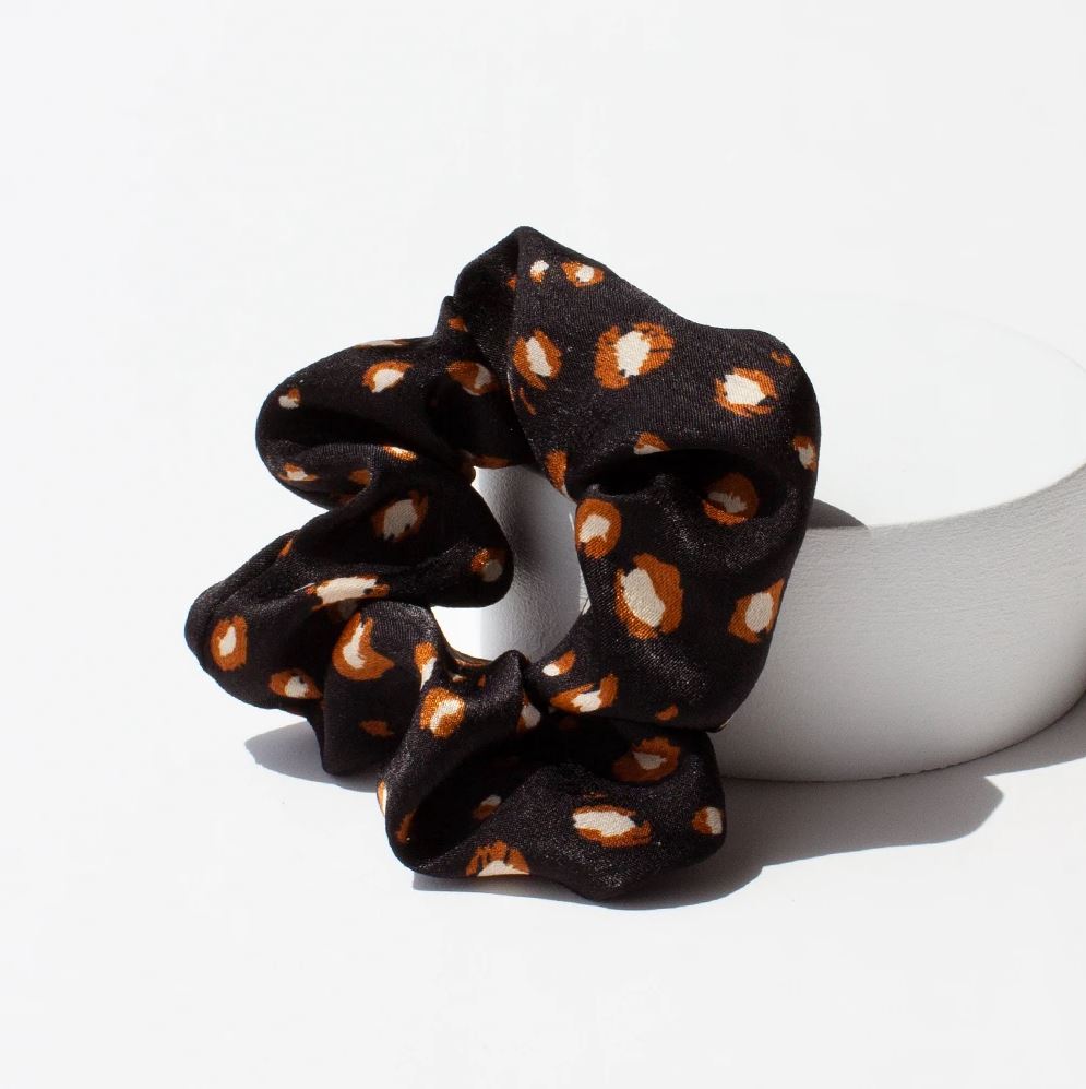 ADORN By Mae. Elastic Scrunchie Stay Wild Black