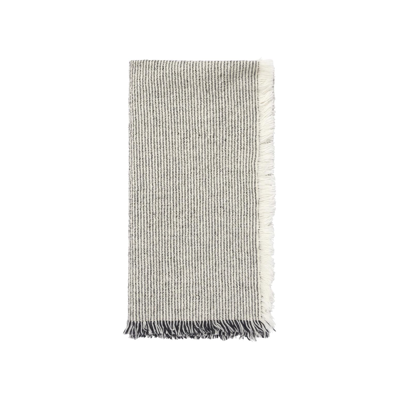 Broste Napkin Elouise - Off White/Black