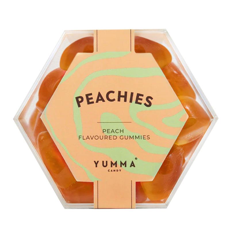 Yumma Candy Hexagon Peachies 100G