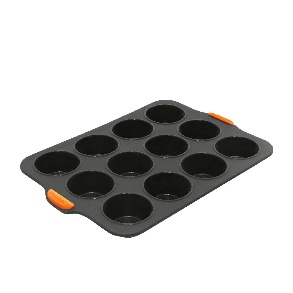 Bakemaster Silicone 12 Cup Muffin Tray