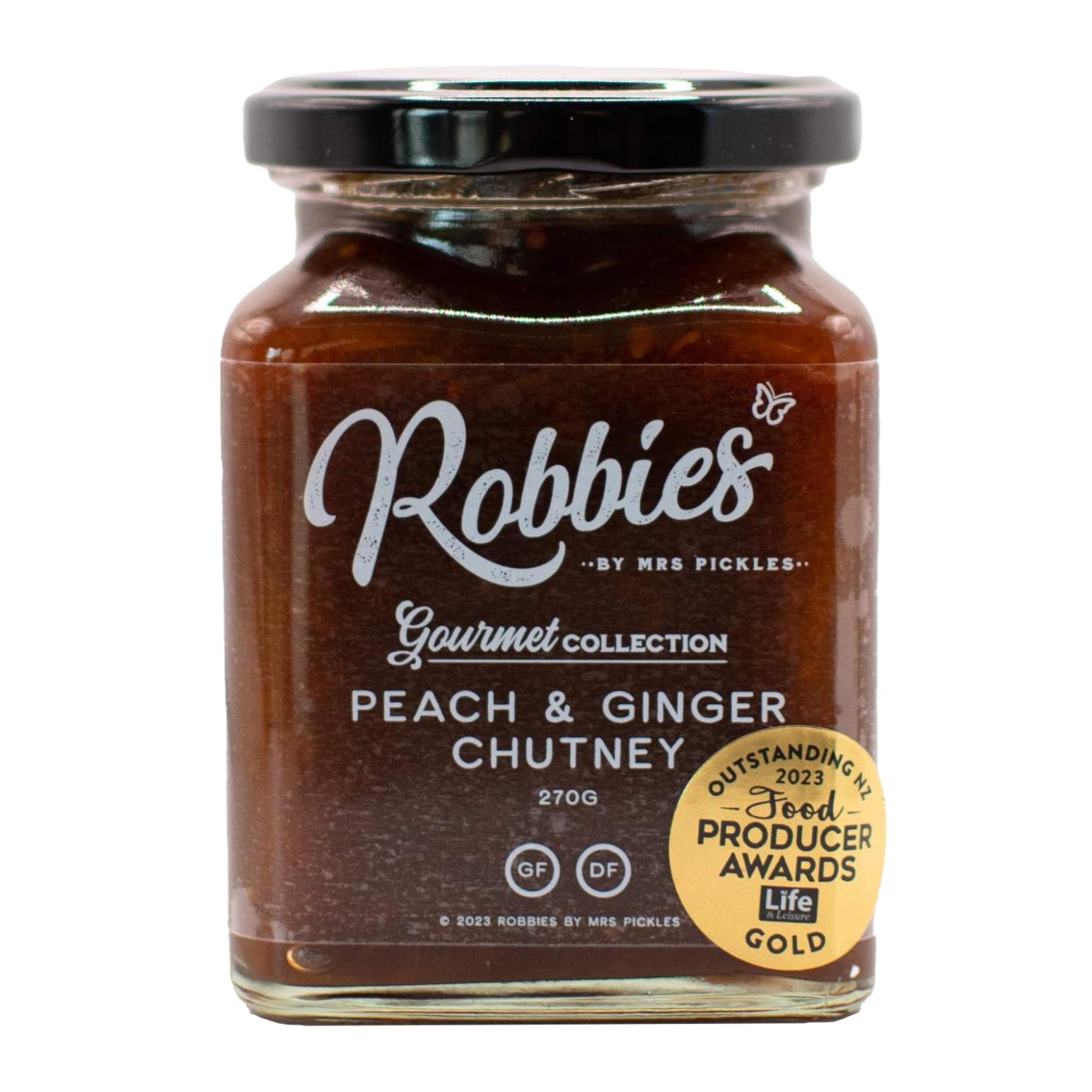 Robbies Peach & Ginger Chutney 270g