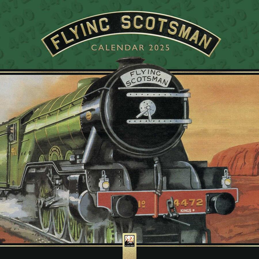 National Railway Museum Flying Scotsman Wall Calendar 2025