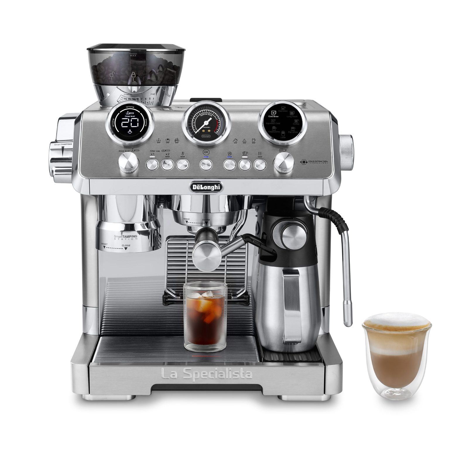 DeLonghi La Specialista Maestro Manual Coffee Machine Metal