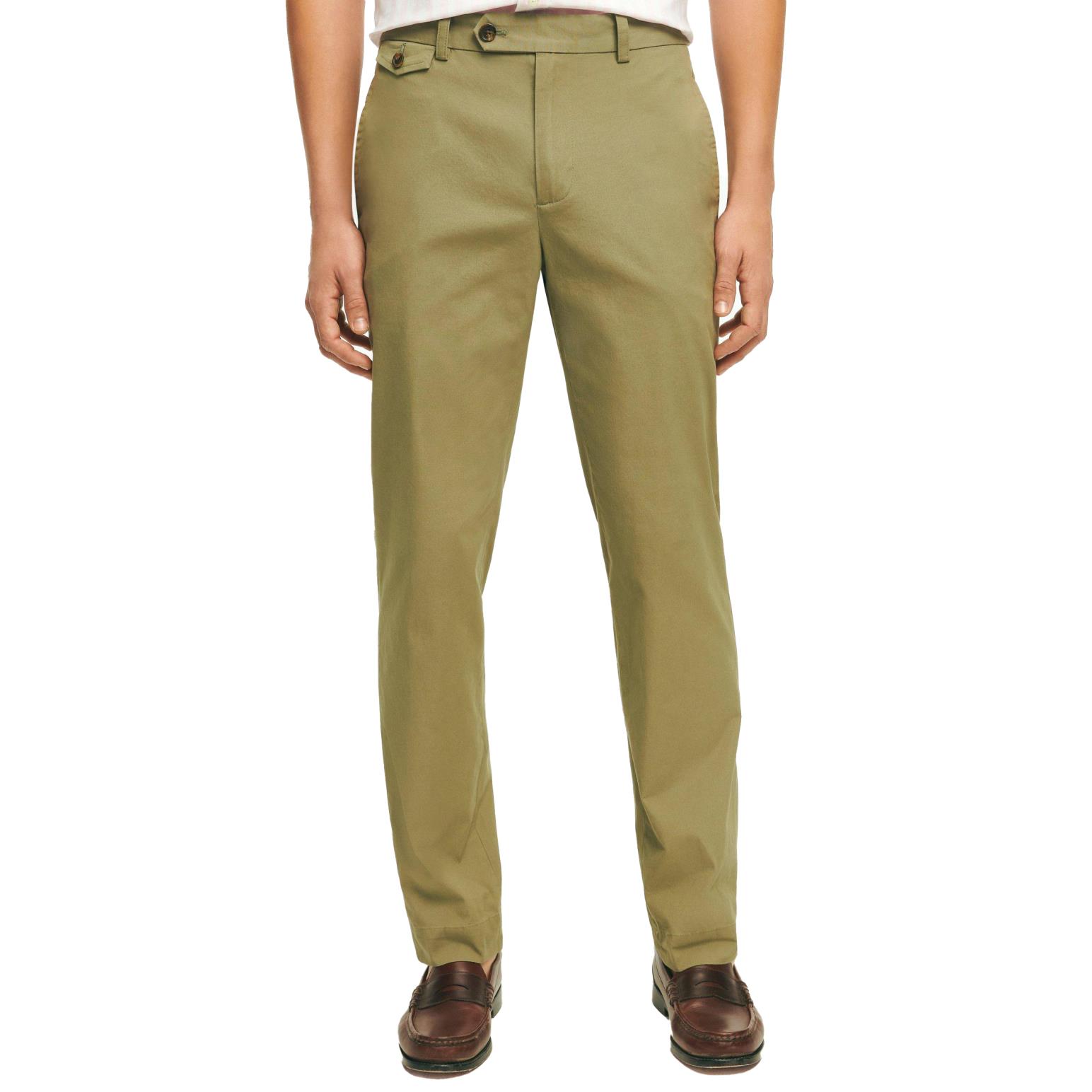 Brooks Brothers Slim Fit Canvas Poplin Chinos In Supima Cotton