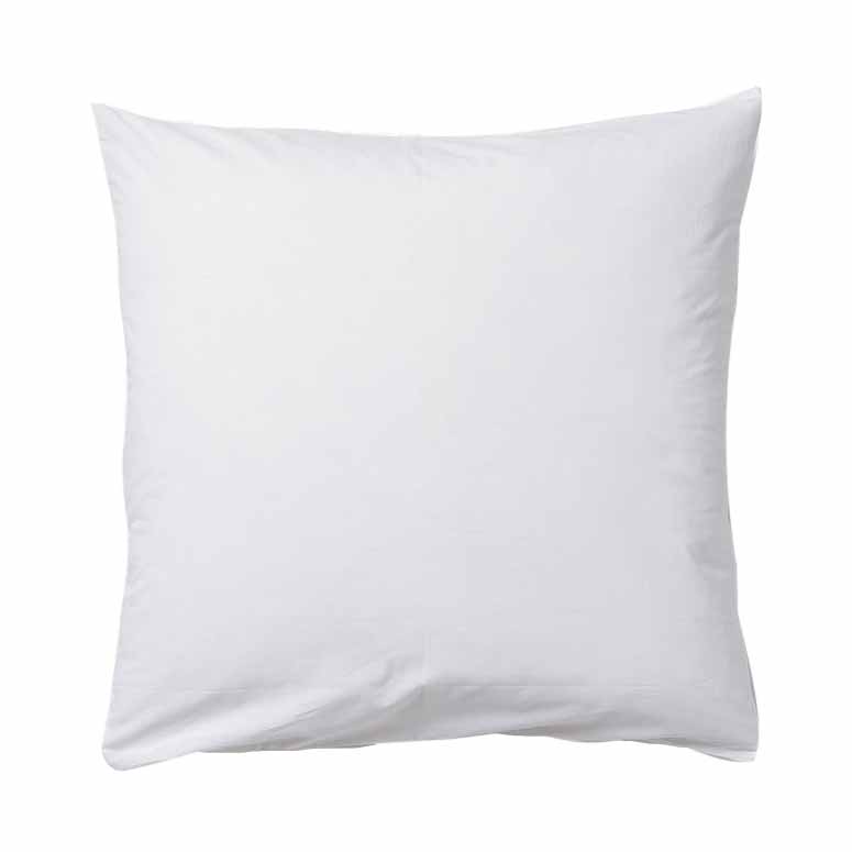 Città Washed Egyptian Cotton Euro Pillowcase White 65x65cm