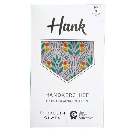 HANK 3. JOY by Elizabeth Olwen Organic Cotton Handkerchief