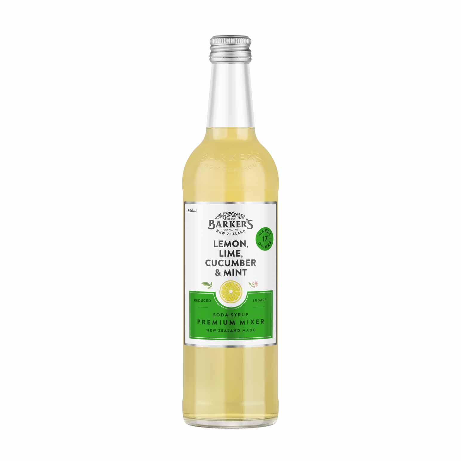 Barker's Lemon, Lime, Cucumber & Mint Premium Mixer 500ml