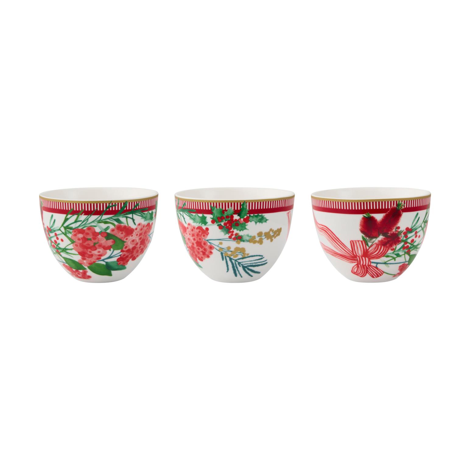 Maxwell & Williams Festive Flora Bowl 10x7.5cm S3 Gift Boxed