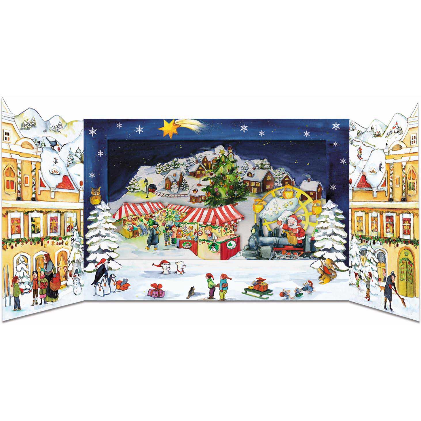 Christmas in Town 3D Advent Calendar