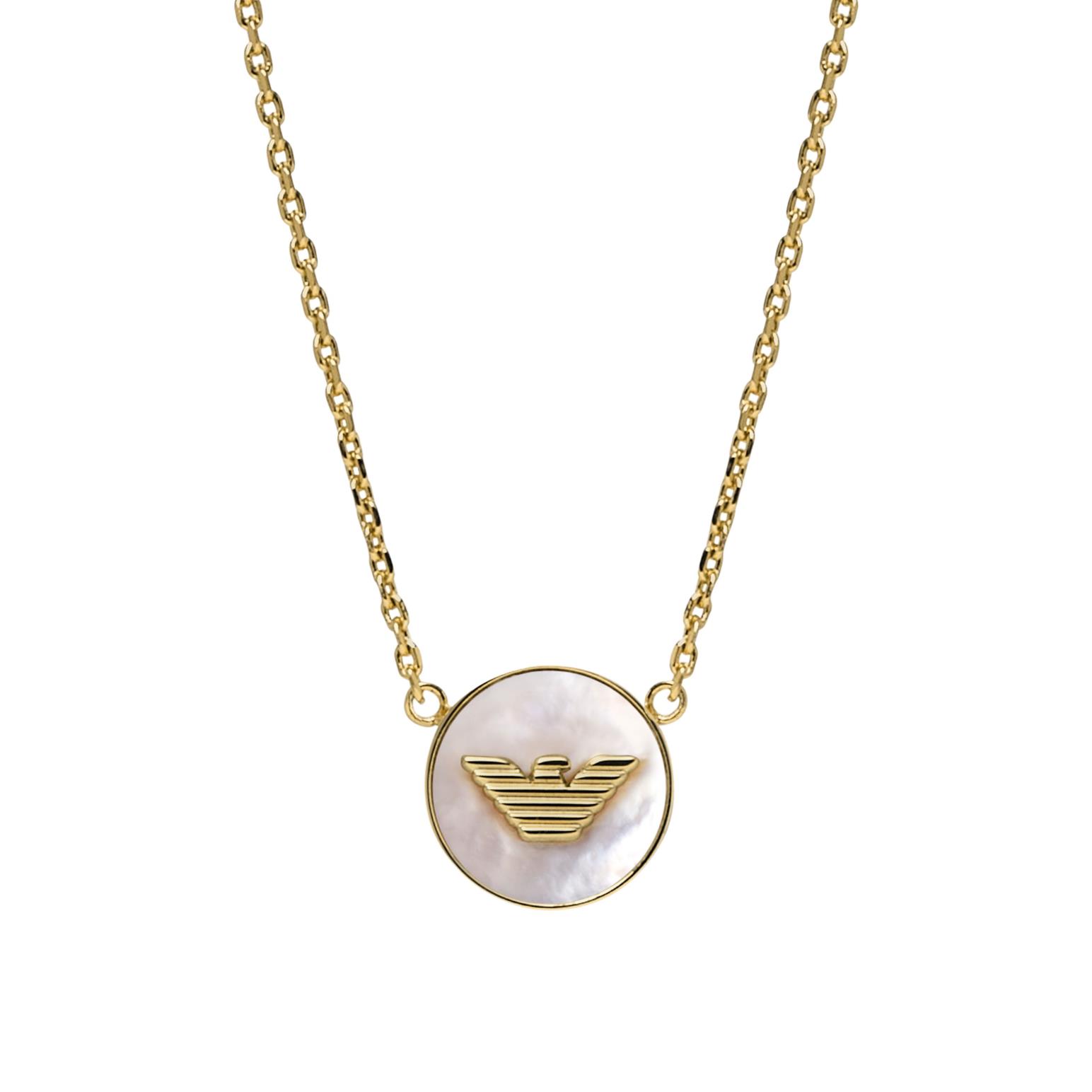 Emporio Armani Gold-Tone Brass Pendant Necklace