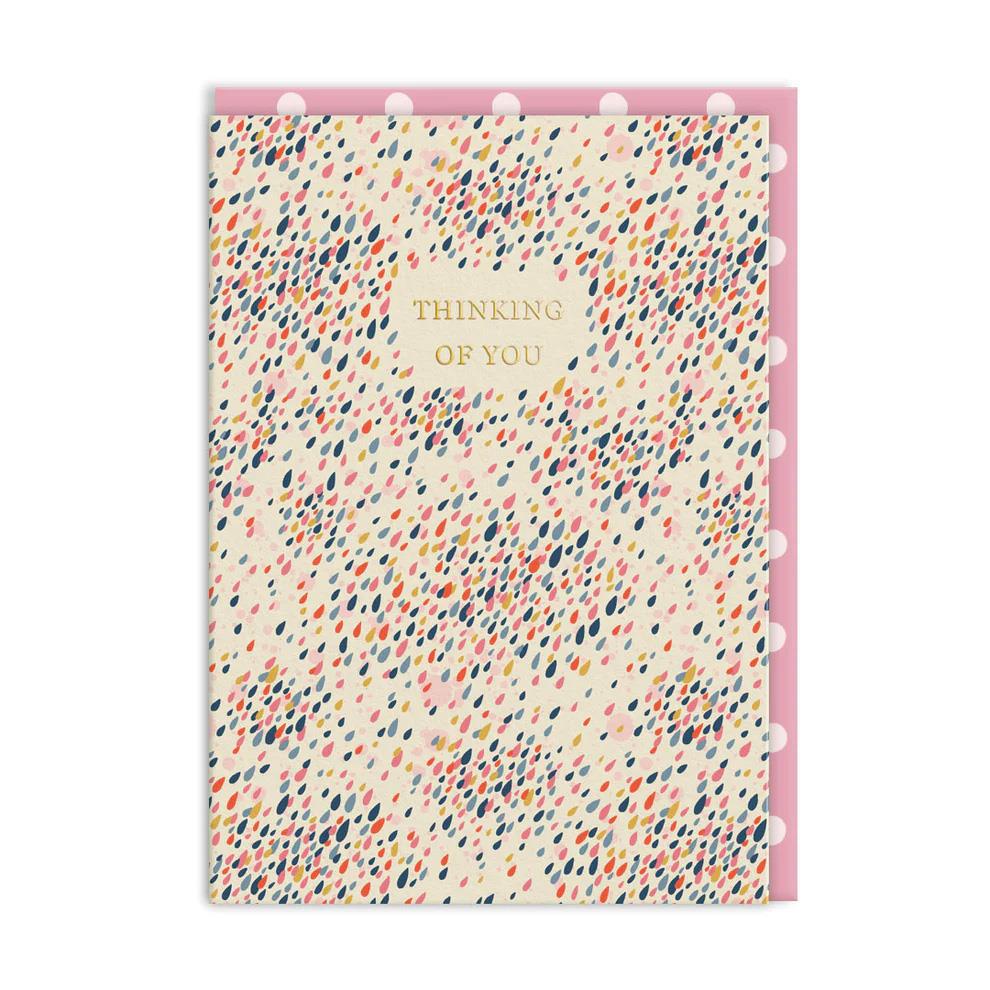 Cath Kidston Raindrops Thinking Of You Greeting Card